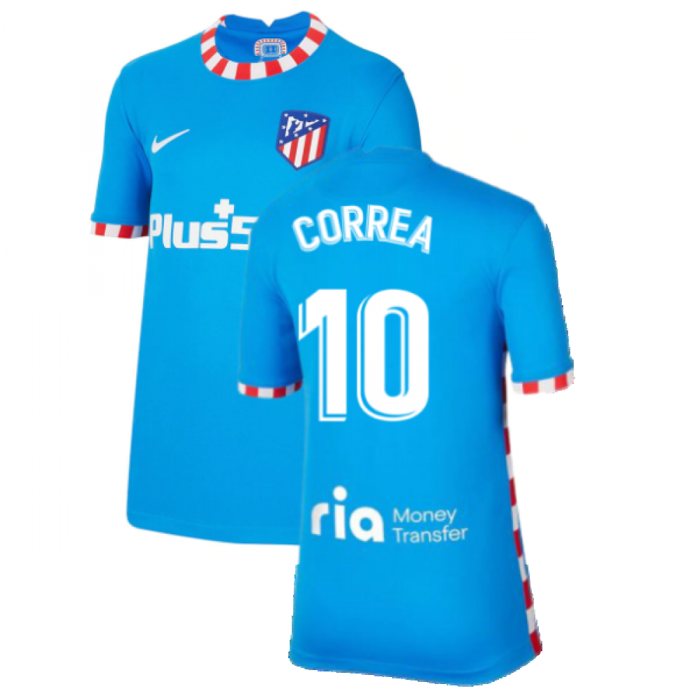 2021-2022 Atletico Madrid Third Shirt (Kids) (CORREA 10)