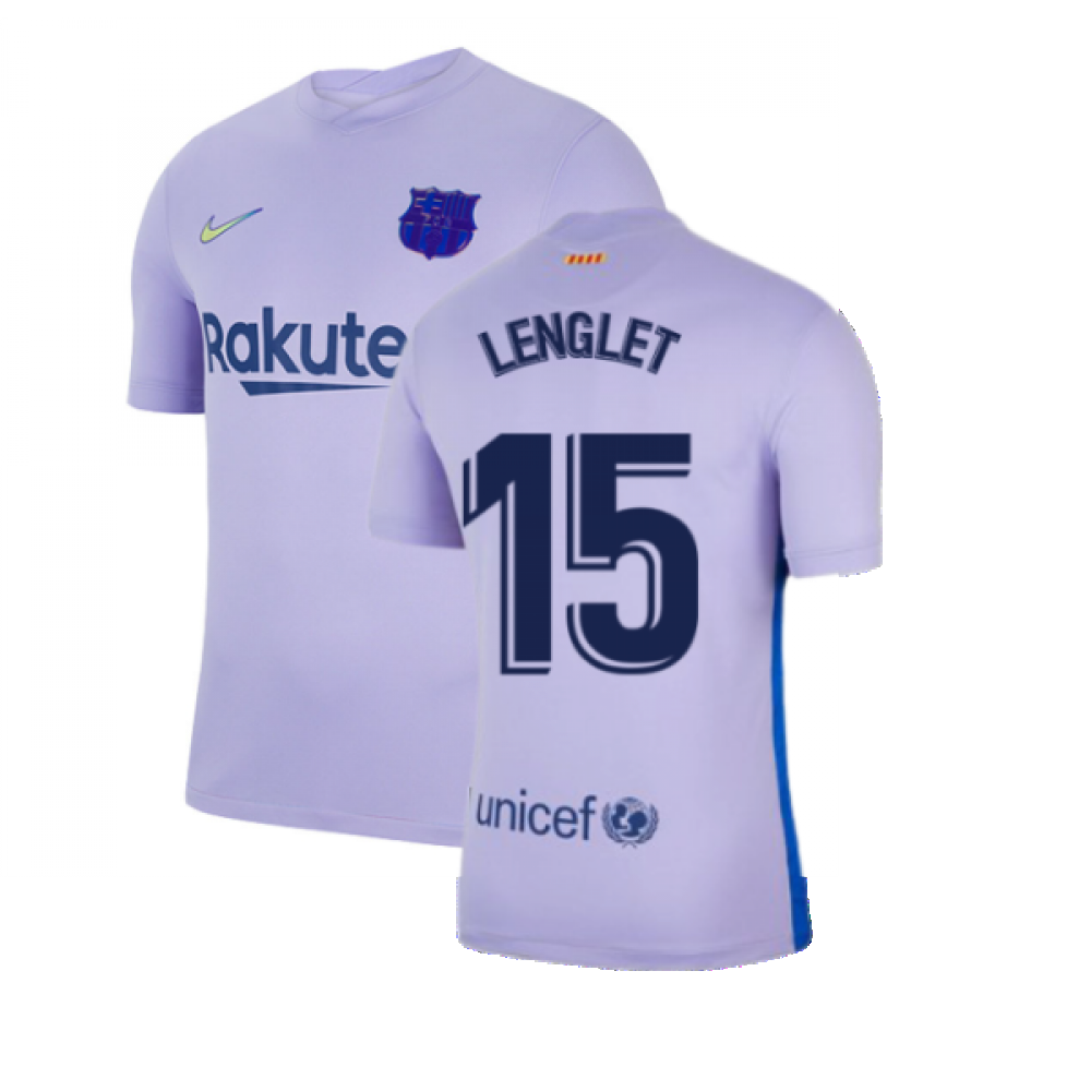 2021-2022 Barcelona Away Shirt (LENGLET 15)