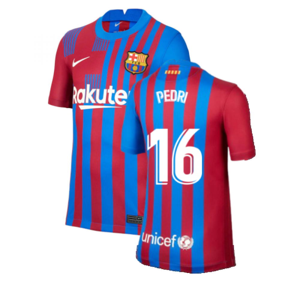 2021-2022 Barcelona Home Shirt (Kids) (PEDRI 16)