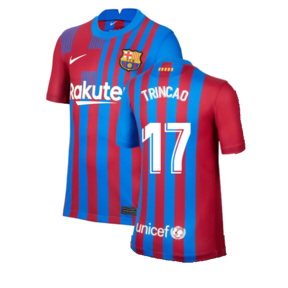 2021-2022 Barcelona Home Shirt (Kids) (TRINCAO 17)