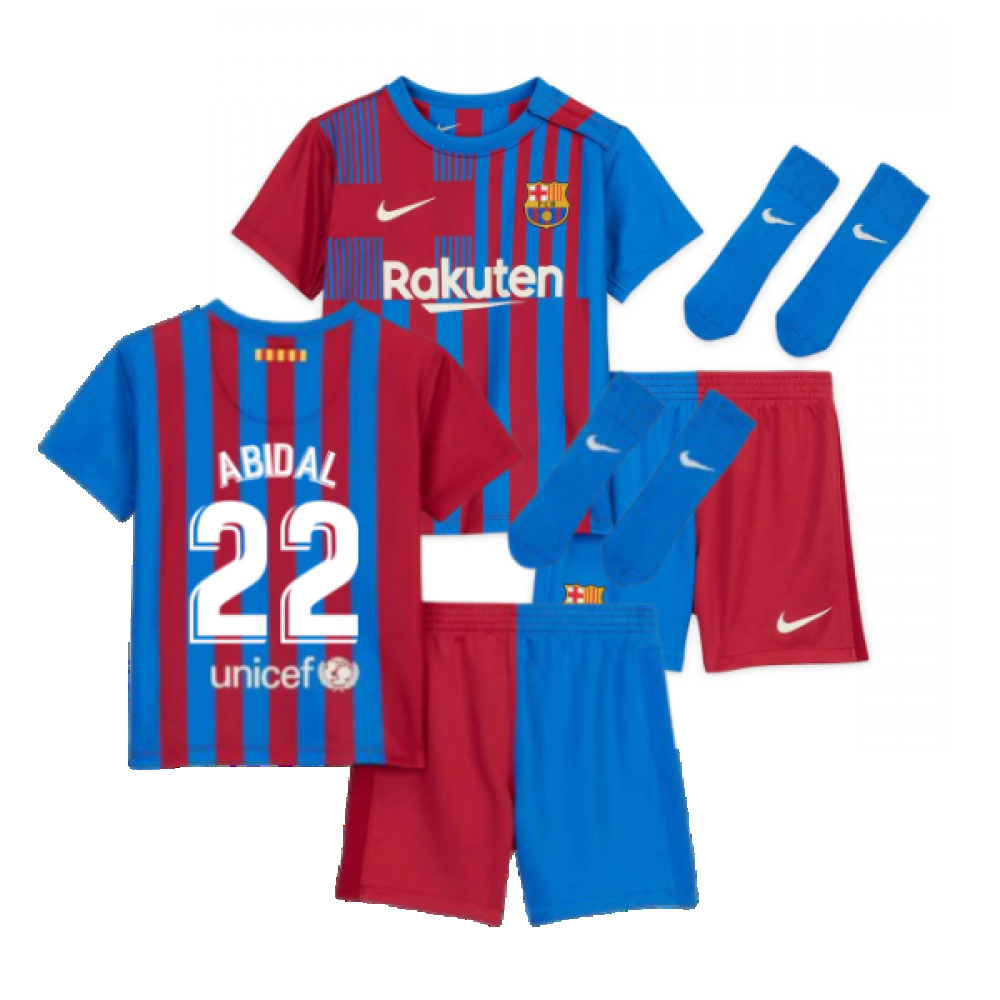 2021-2022 Barcelona Infants Home Kit (ABIDAL 22)