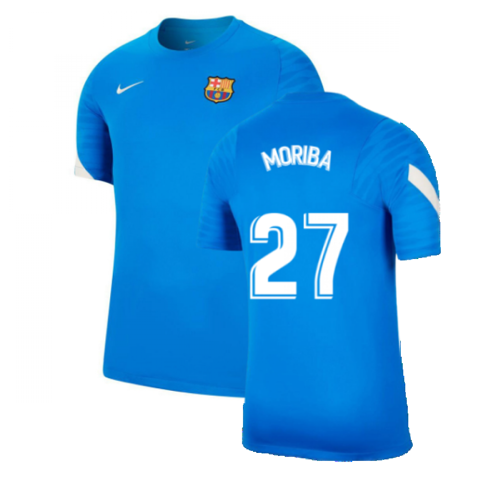 2021-2022 Barcelona Training Shirt (Blue) (MORIBA 27)