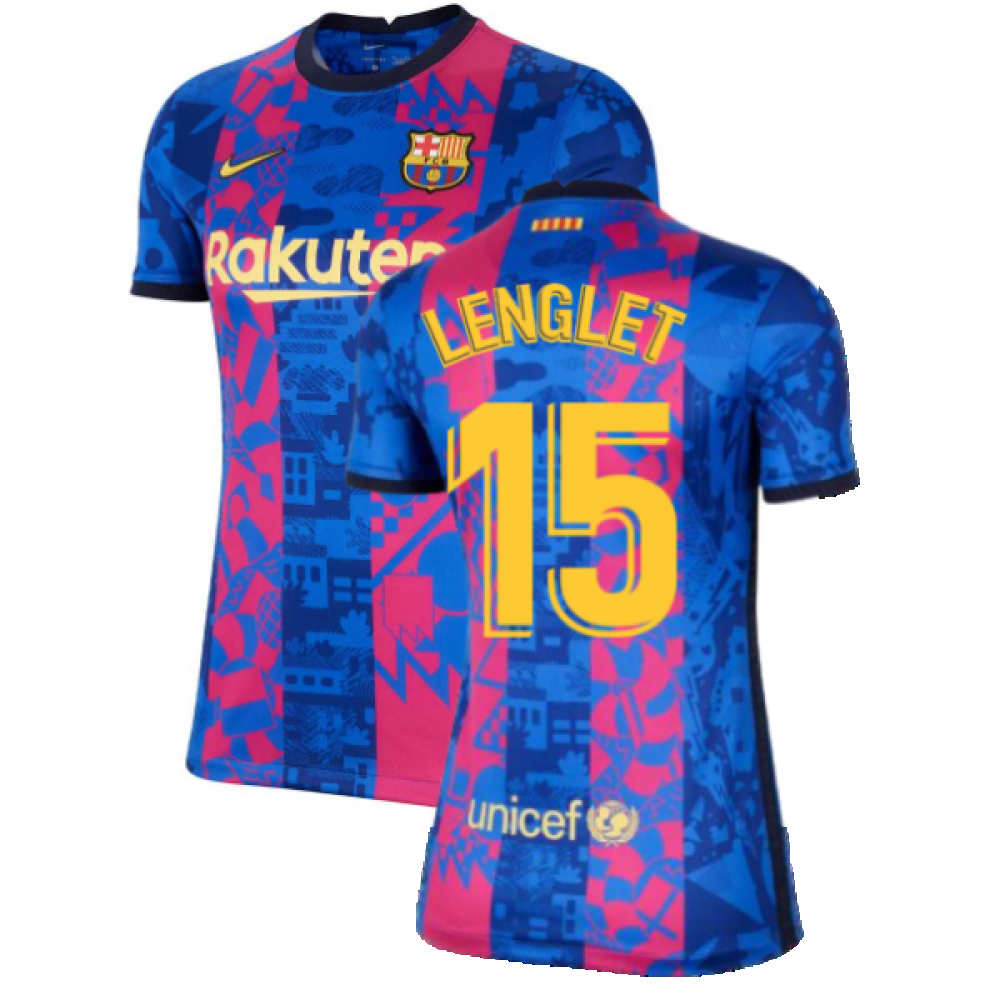 2021-2022 Barcelona Womens 3rd Shirt (LENGLET 15)