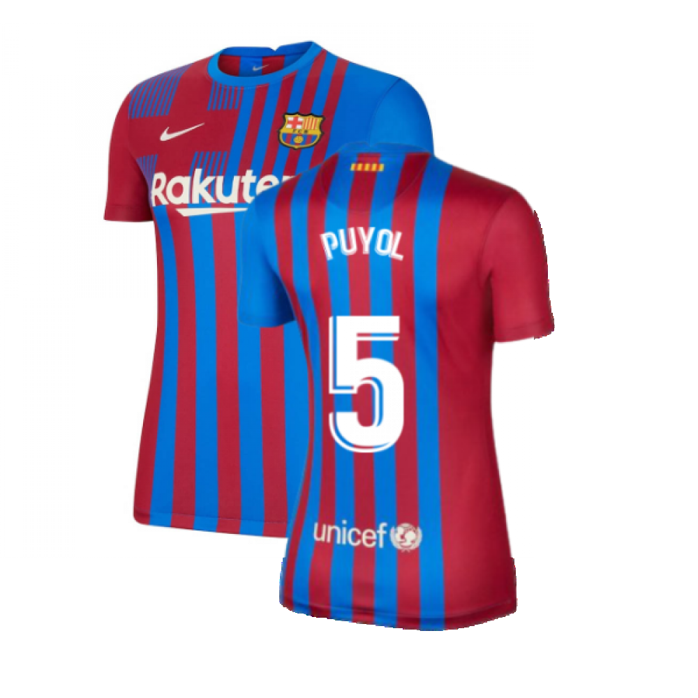 2021-2022 Barcelona Womens Home Shirt (PUYOL 5)