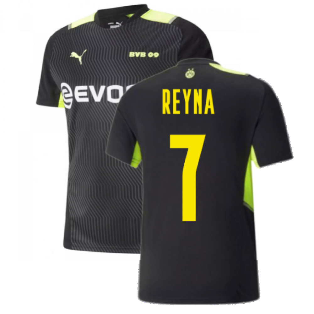 2021-2022 Borussia Dortmund Training Jersey (Black) (REYNA 7)