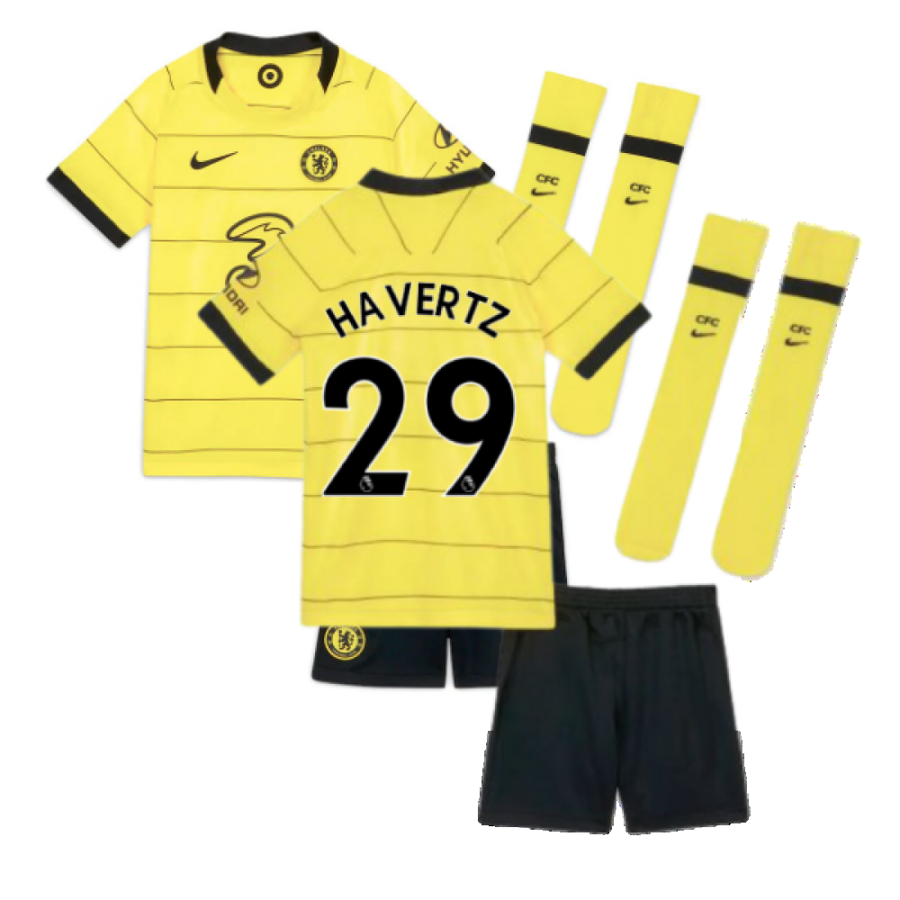 2021-2022 Chelsea Little Boys Away Mini Kit (HAVERTZ 29)