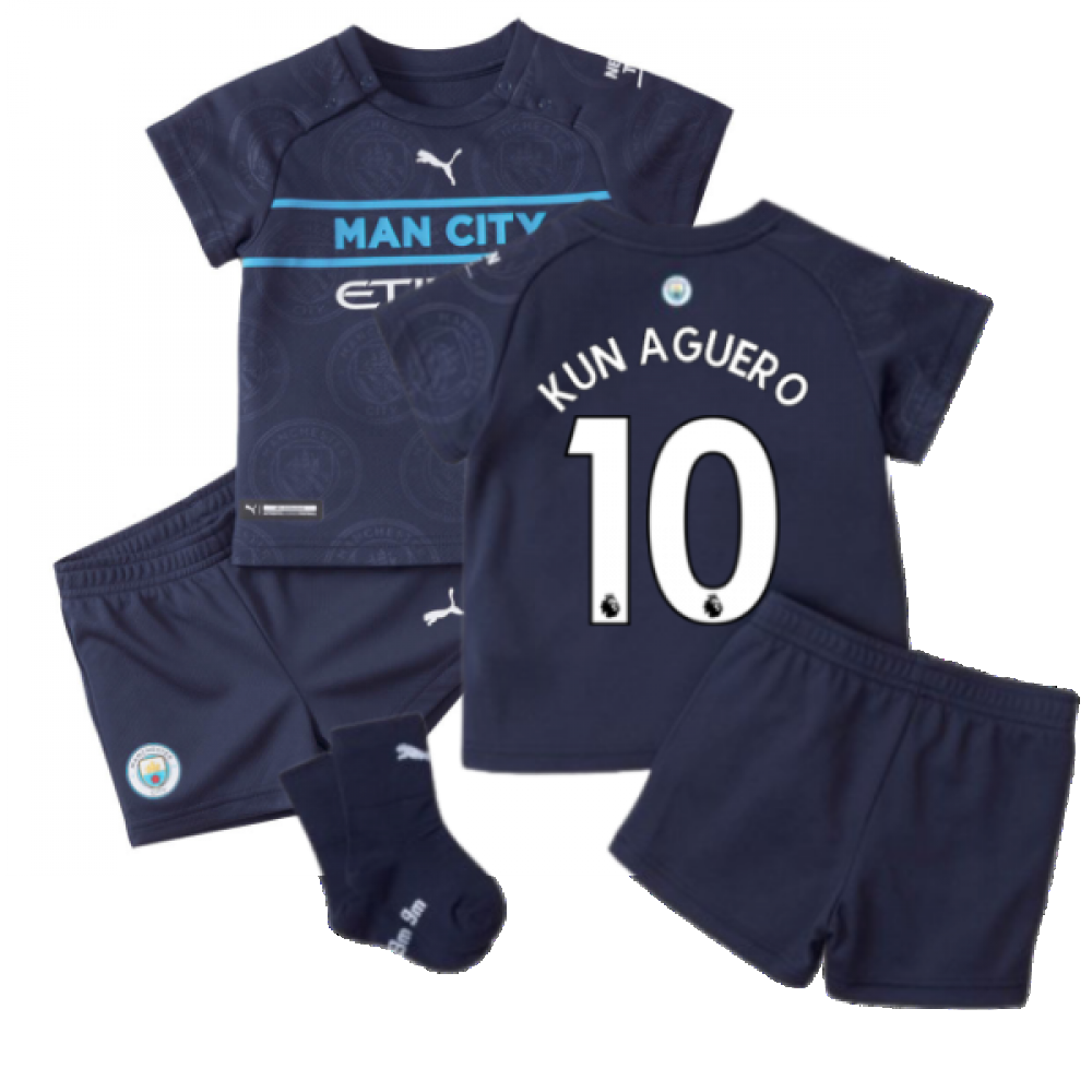 2021-2022 Man City 3rd Baby Kit (KUN AGUERO 10)