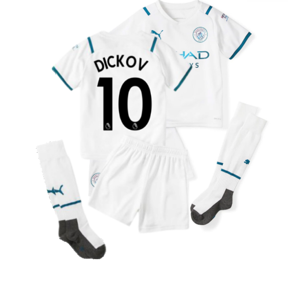 2021-2022 Man City Away Mini Kit (DICKOV 10)