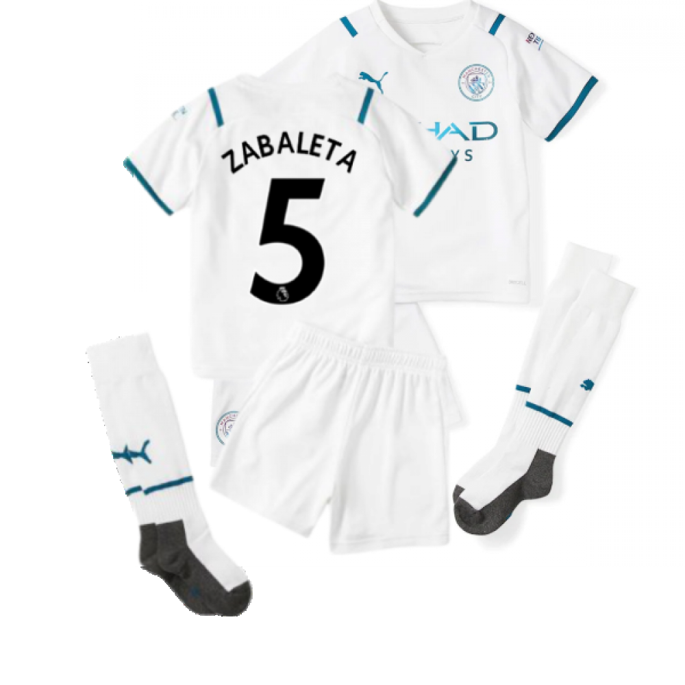 2021-2022 Man City Away Mini Kit (ZABALETA 5)