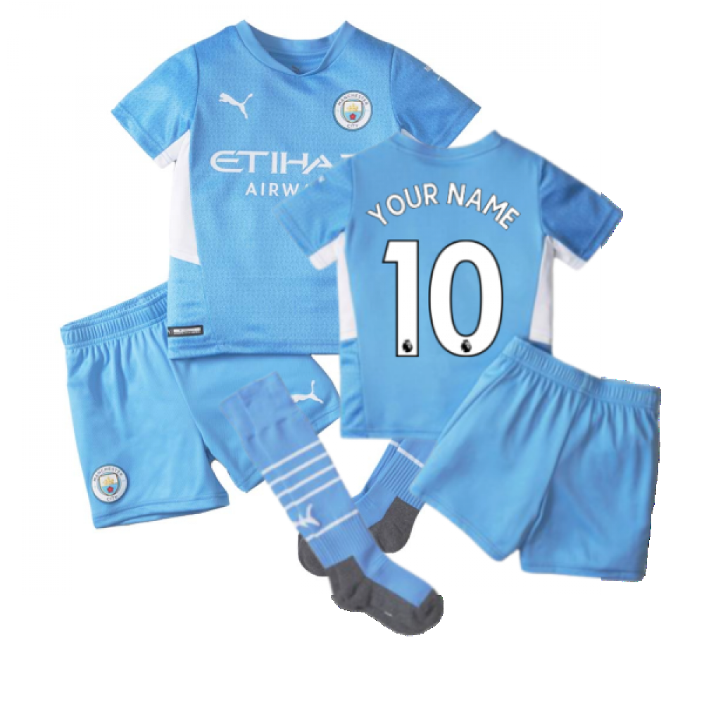 2021-2022 Man City Home Mini Kit (Your Name)