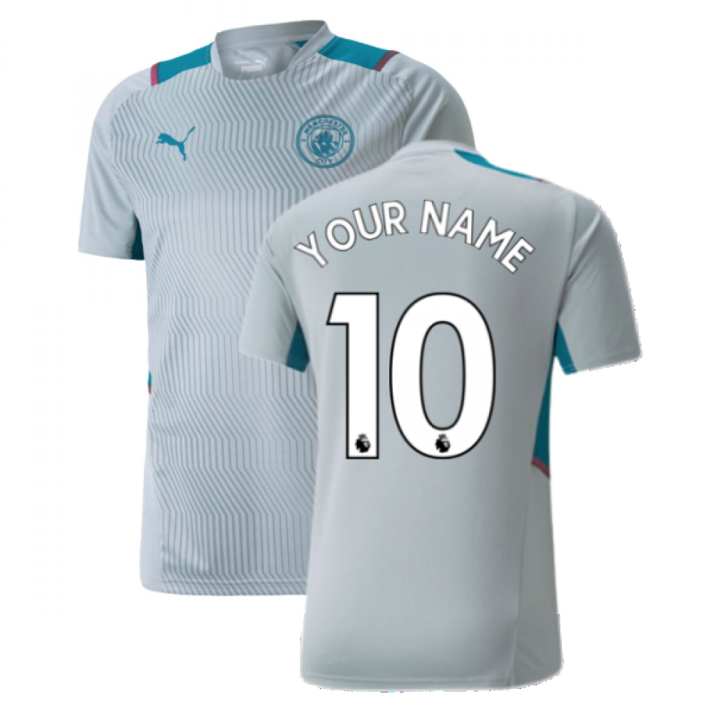 2021-2022 Man City PRO Training Jersey (Quarry) (Your Name)