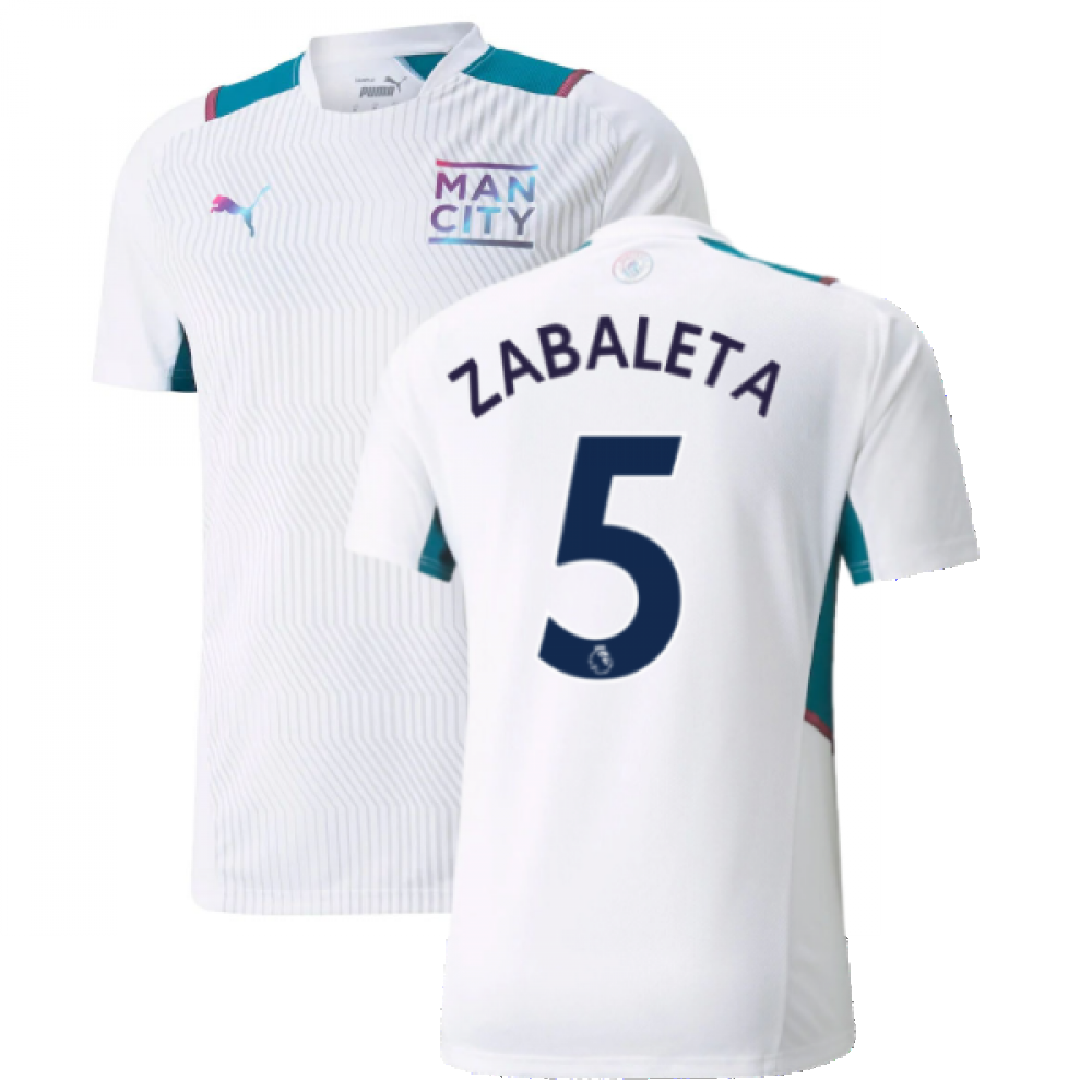 2021-2022 Man City Training Shirt (White) (ZABALETA 5)