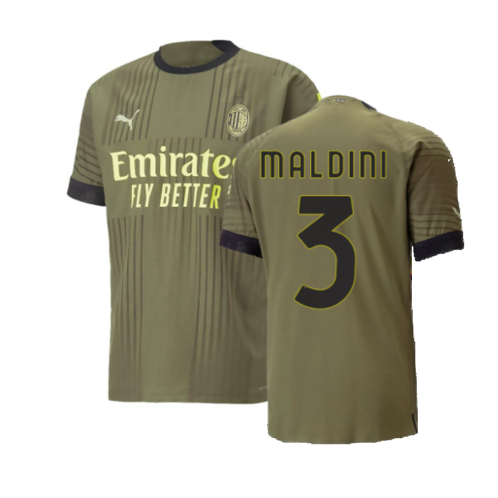 2022-2023 AC Milan Authentic Third Shirt (MALDINI 3)