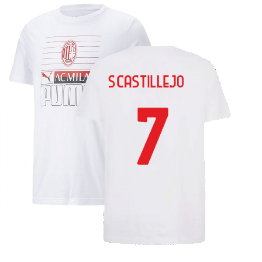 2022-2023 AC Milan FtblCore Tee (White) (S.CASTILLEJO 7)
