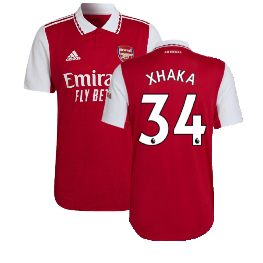 2022-2023 Arsenal Authentic Home Shirt (XHAKA 34) | kumarindustriesagro.com