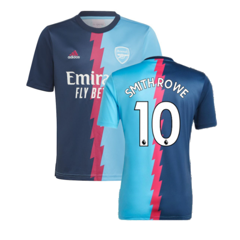 2022-2023 Arsenal Pre-Match Jersey (Blue) (SMITH ROWE 10)