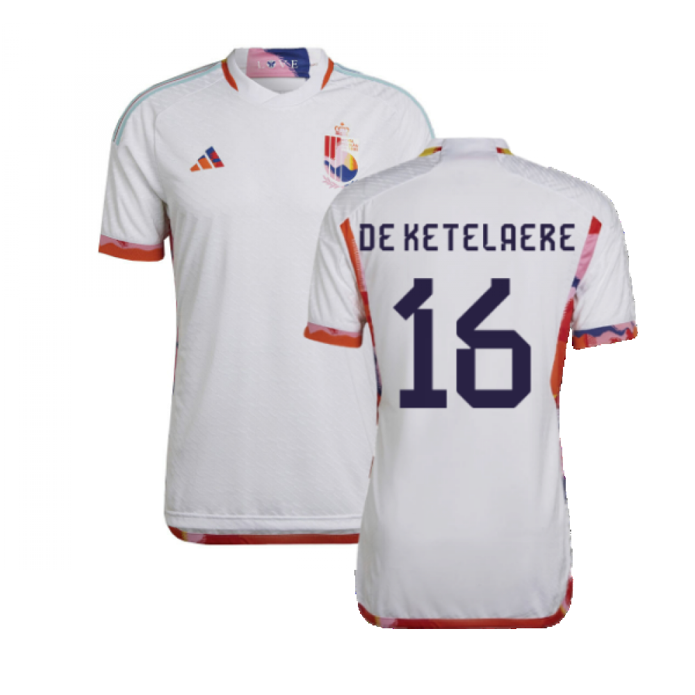 2022-2023 Belgium Authentic Away Shirt (DE KETELAERE 16)