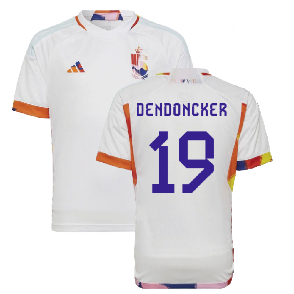 2022-2023 Belgium Away Shirt (Kids) (DENDONCKER 19)