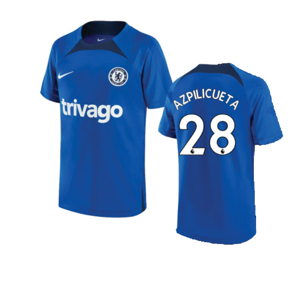 2022-2023 Chelsea Training Shirt (Blue) - Kids (AZPILICUETA 28)