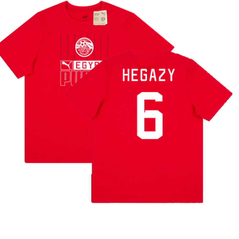 2022-2023 Egypt FtblCore Tee (Red) (HEGAZY 6)