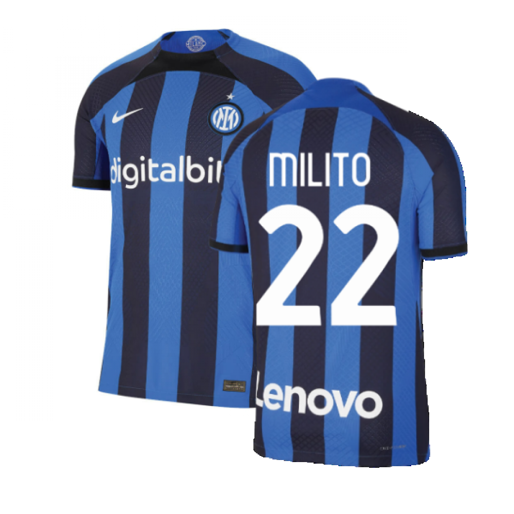 Afzonderlijk draadloos Geruïneerd 2022-2023 Inter Milan Home Jersey (MILITO 22) [DJ7645-413-261133] - $117.91  Teamzo.com