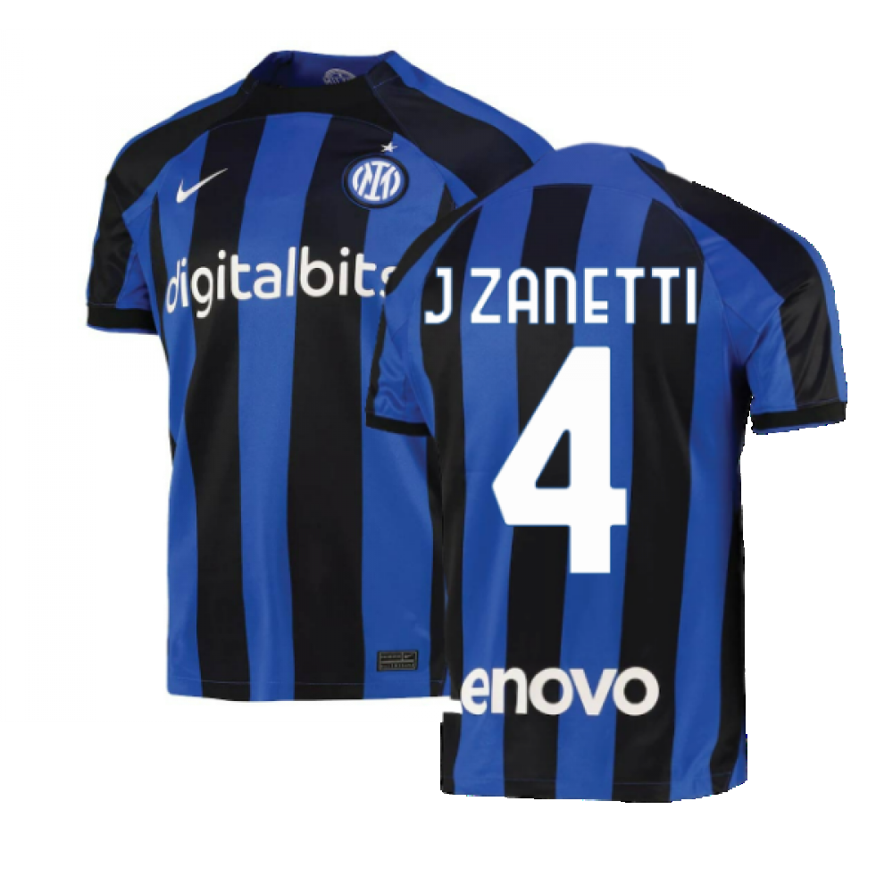 2022-2023 Inter Milan Home Shirt (J ZANETTI 4)