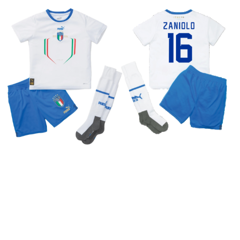 2022-2023 Italy Away Mini Kit (ZANIOLO 16)