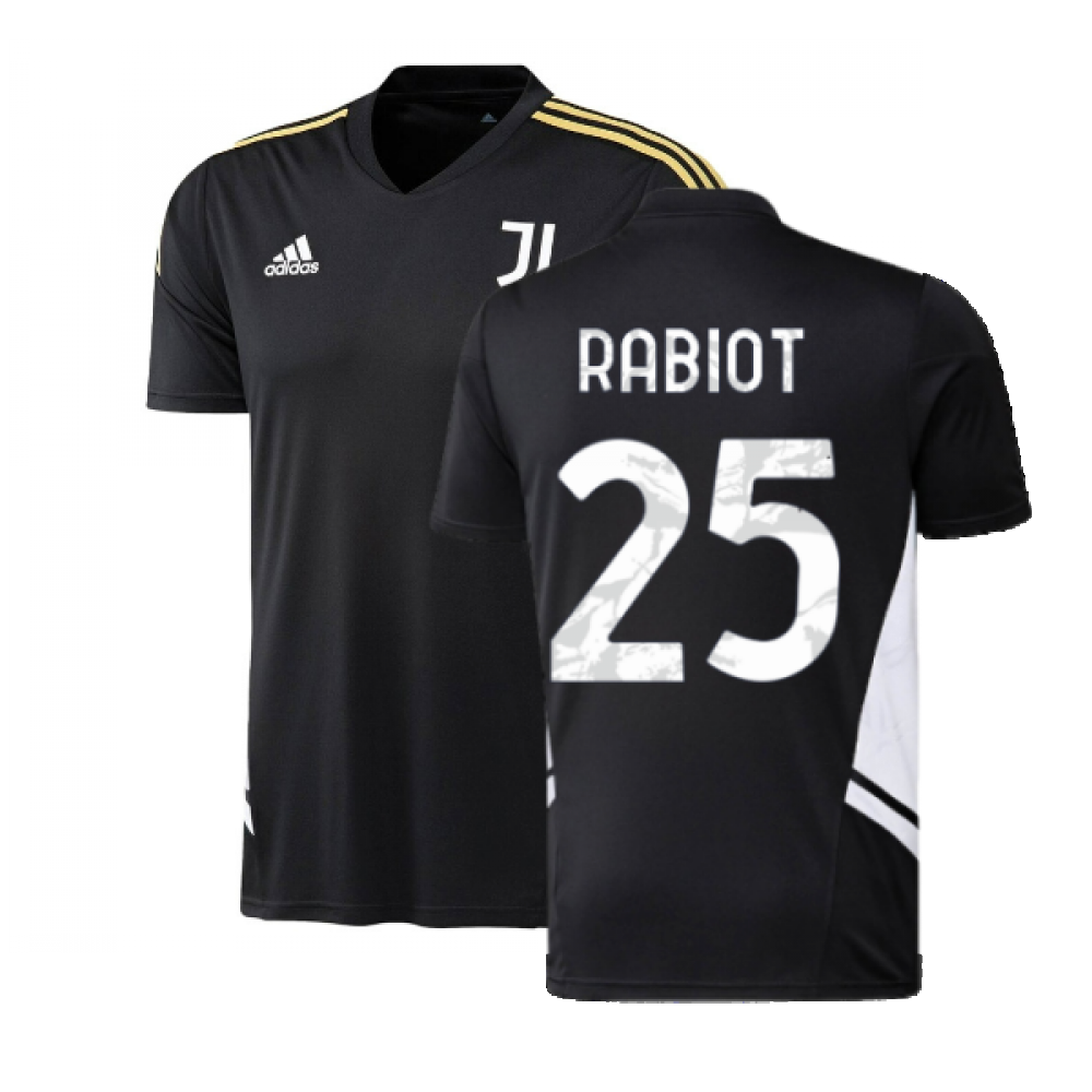 2022-2023 Juventus Training Shirt (Black) (RABIOT 25)