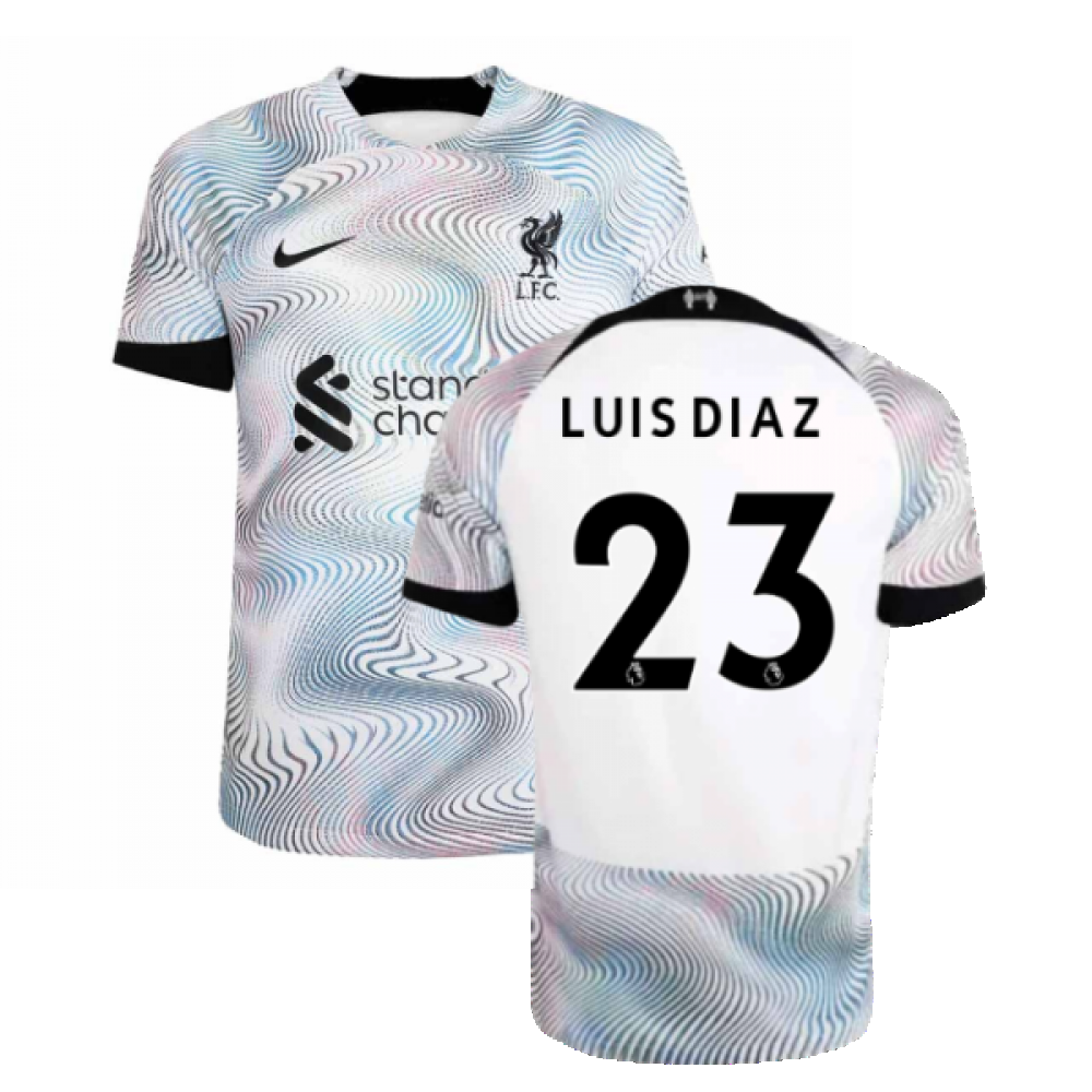 2022-2023 Liverpool Away Vapor Player Issue Shirt (LUIS DIAZ 23)
