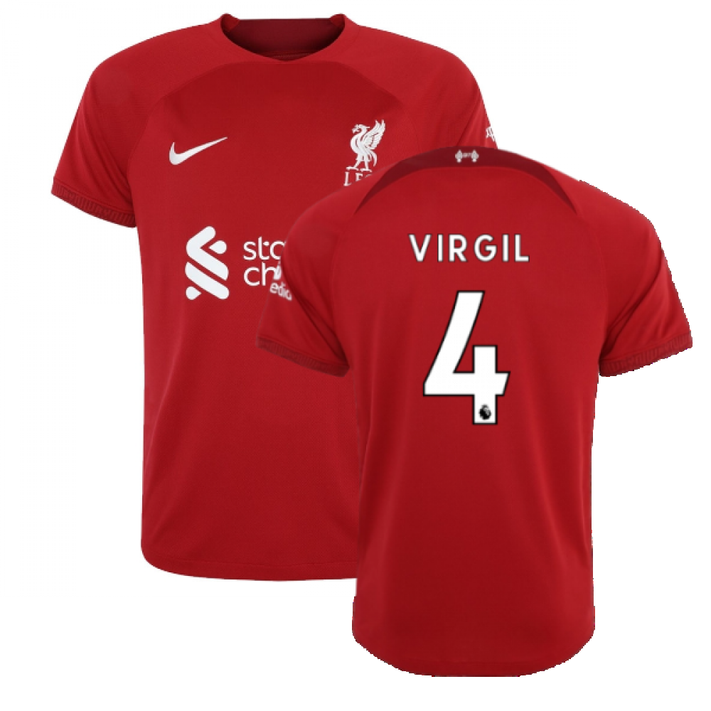 2022-2023 Liverpool Home Shirt (VIRGIL 4)