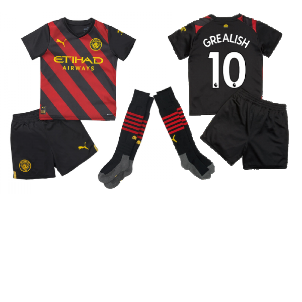 2022-2023 Man City Away Mini Kit (GREALISH 10)