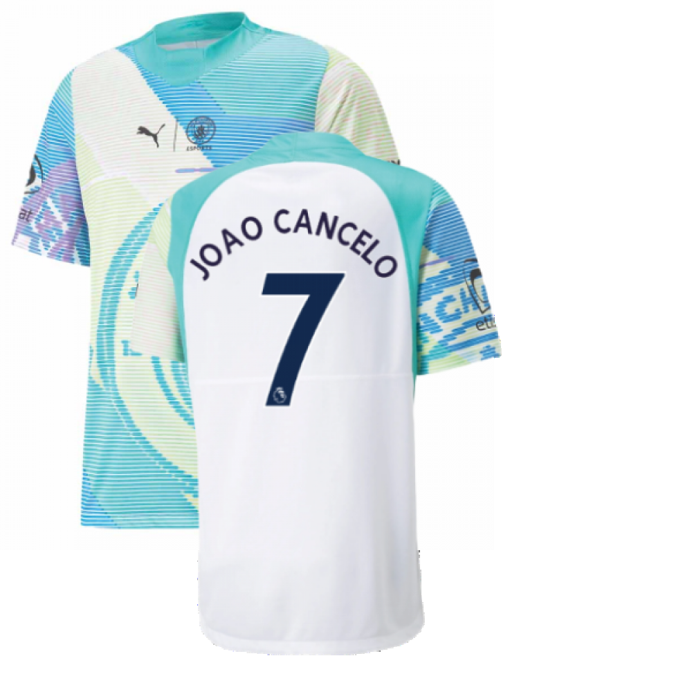 2022-2023 Man City Gameday Jersey (White) (JOAO CANCELO 7)