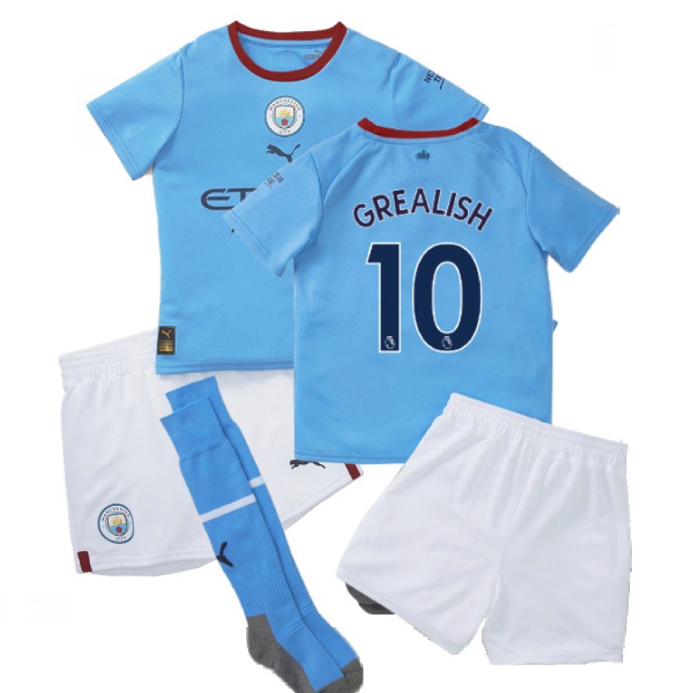 Puma Manchester City 2022 Home Teens Jersey - FutFanatics