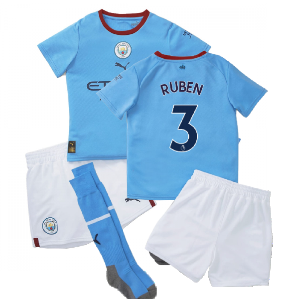 2022-2023 Man City Home Mini Kit (RUBEN 3)