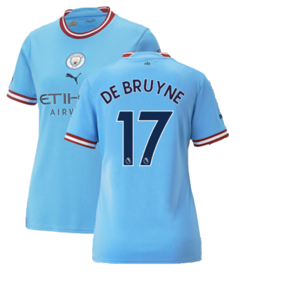 2022-2023 Man City Home Shirt (Ladies) (DE BRUYNE 17)