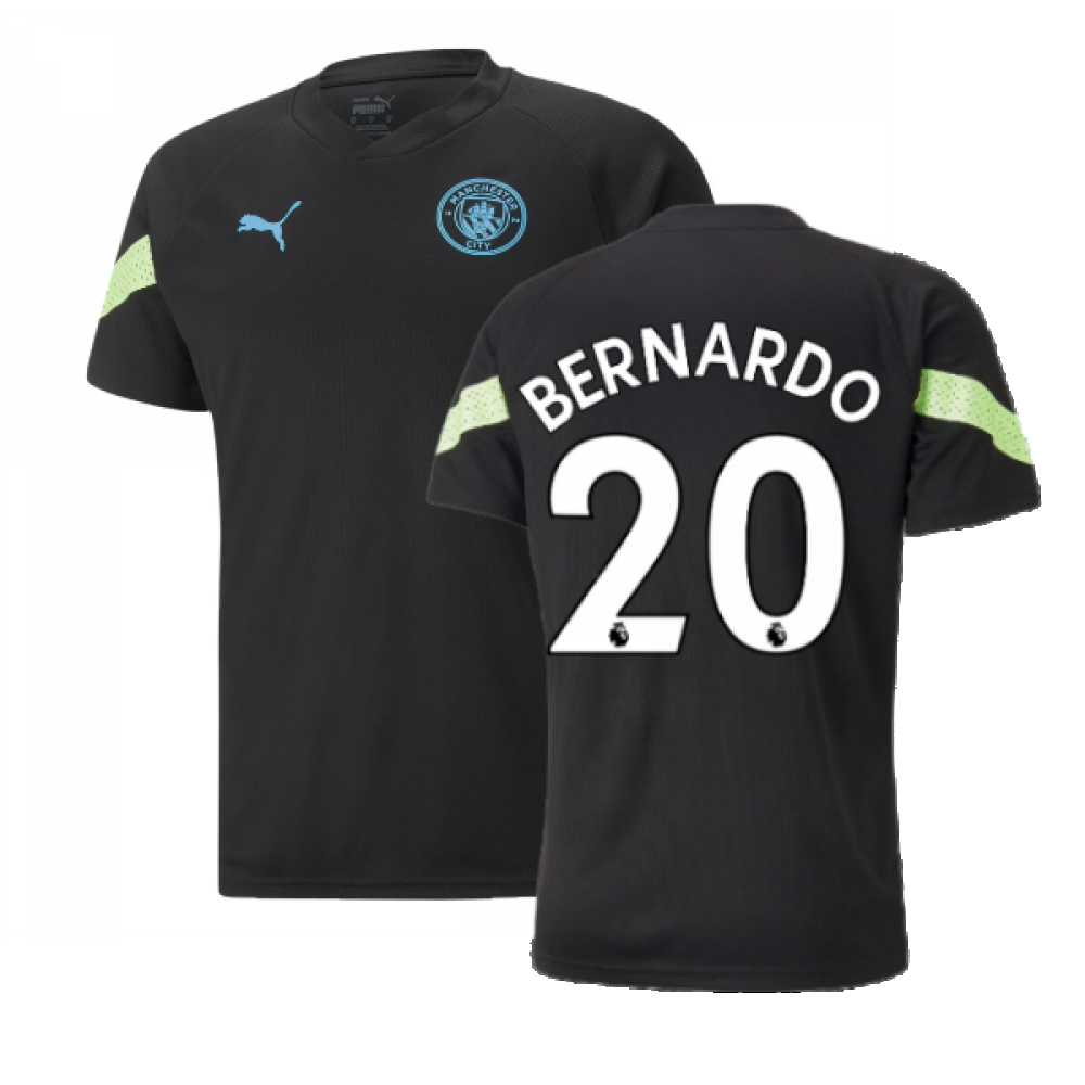 2022-2023 Man City PRO Training Jersey (Black) (BERNARDO 20)