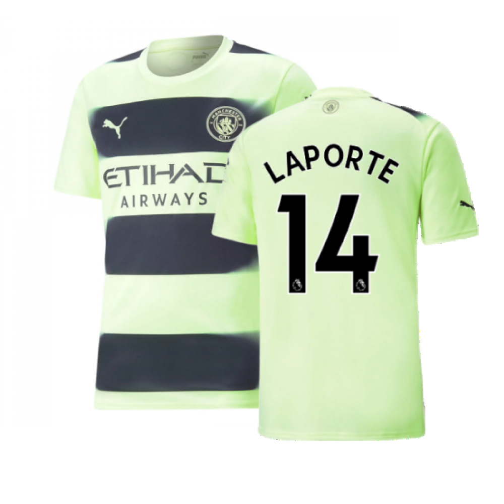 2022-2023 Man City Third Shirt (LAPORTE 14)