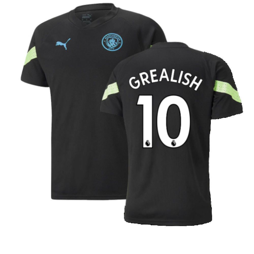 2022-2023 Man City Training Jersey (Black) (GREALISH 10)