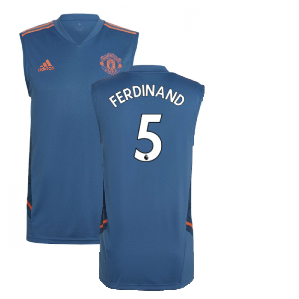 2022-2023 Man Utd Sleeveless Jersey (Blue) (FERDINAND 5)