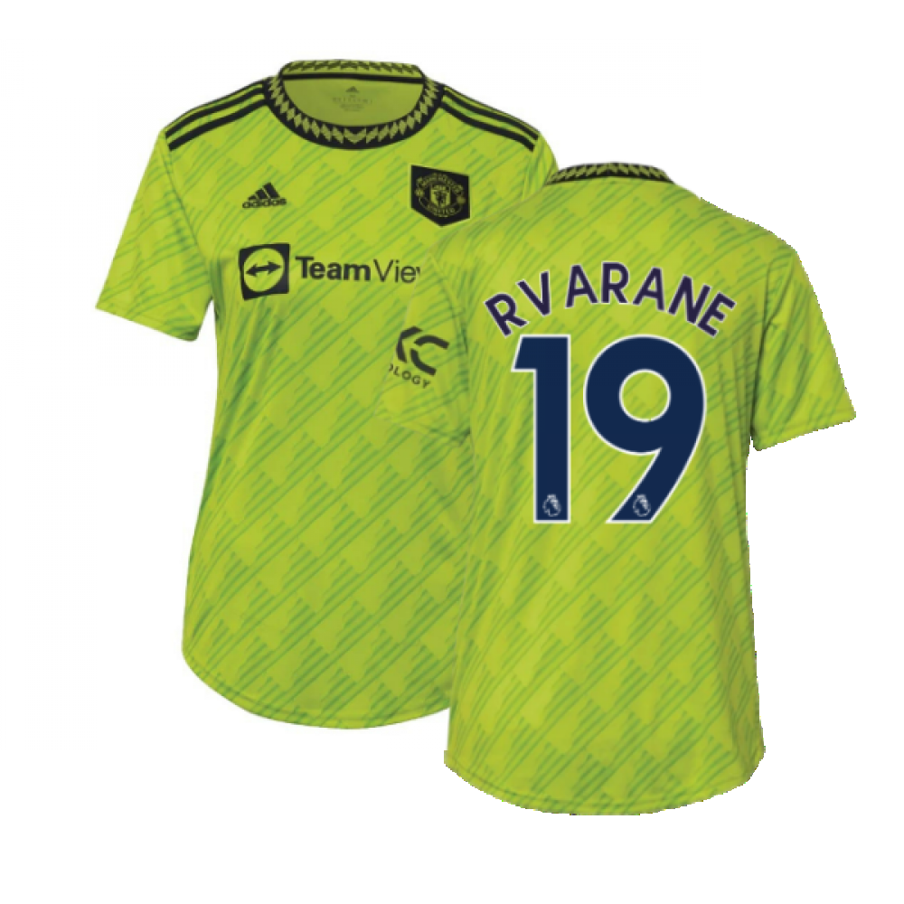 Women's Adidas Cristiano Ronaldo Neon Green Manchester United 2022/23 Third Replica Player Jersey Size: Large