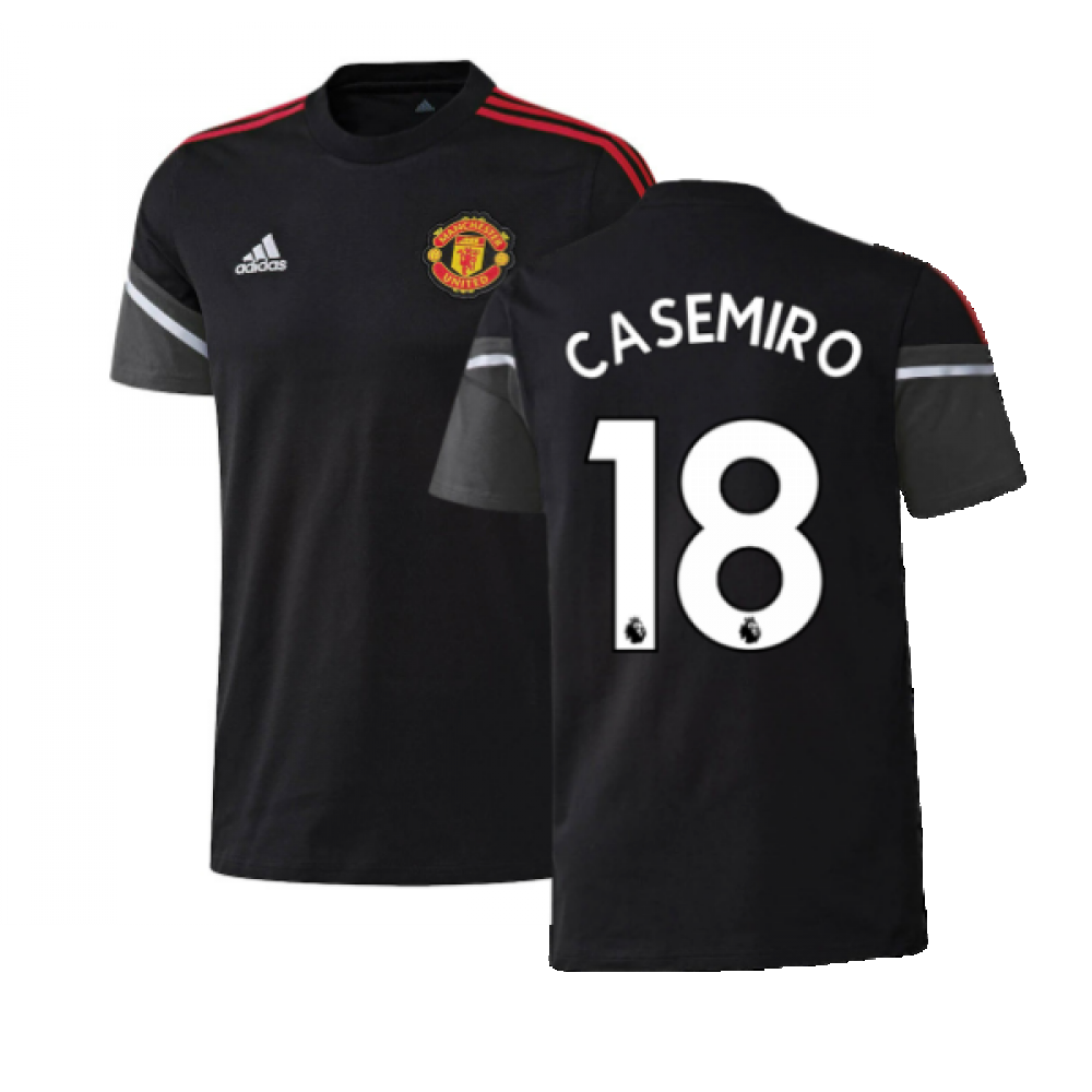 2022-2023 Man Utd Training Tee (Black) (CASEMIRO 18)