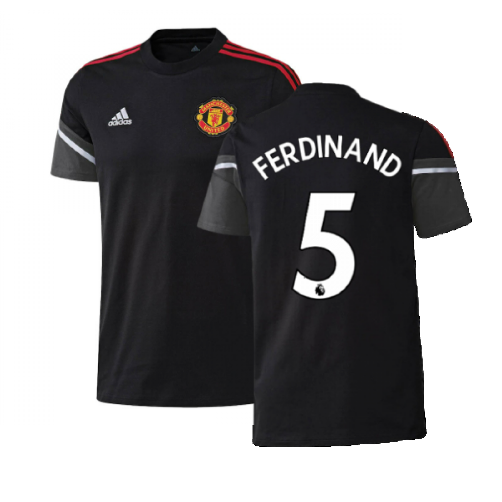 2022-2023 Man Utd Training Tee (Black) (FERDINAND 5)