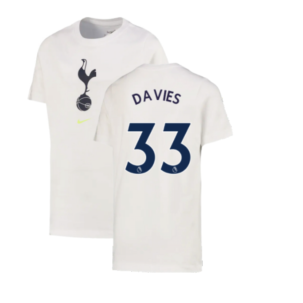 2022-2023 Tottenham Crest Tee (White) (DAVIES 33)