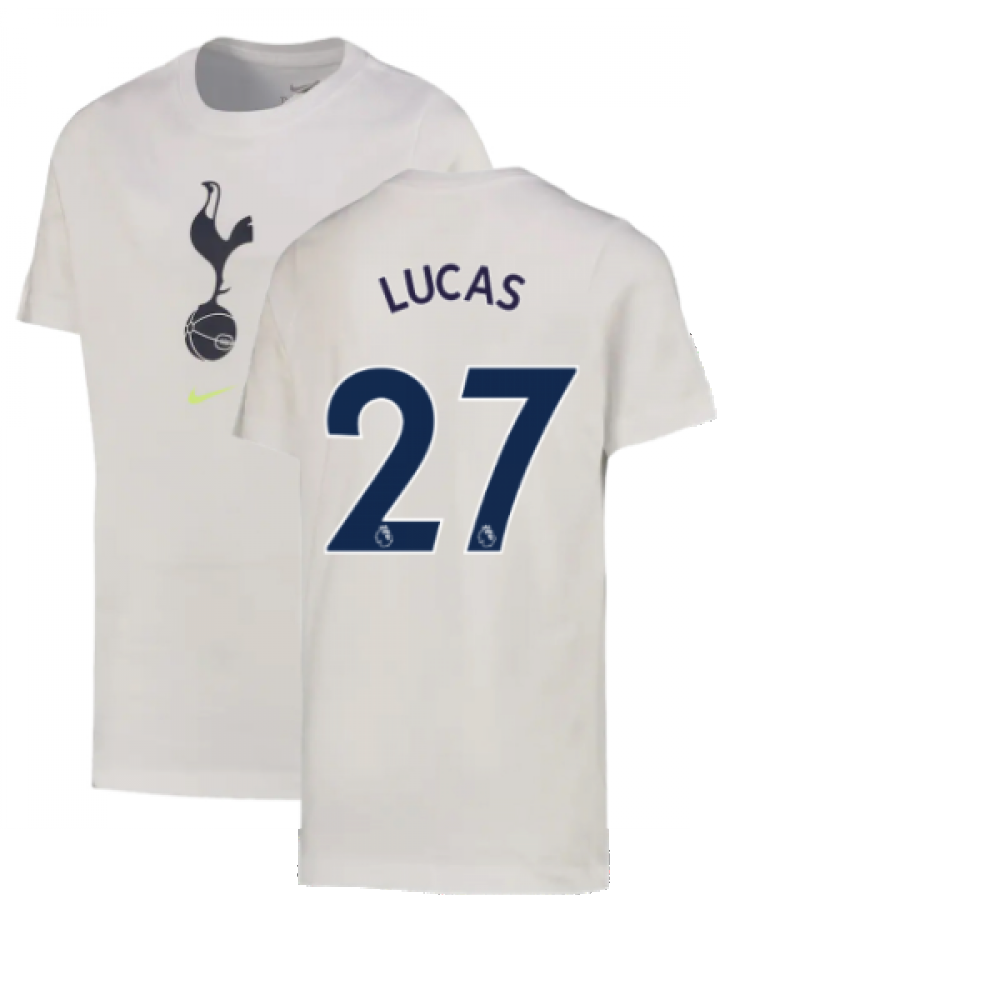 2022-2023 Tottenham Crest Tee (White) - Kids (LUCAS 27)