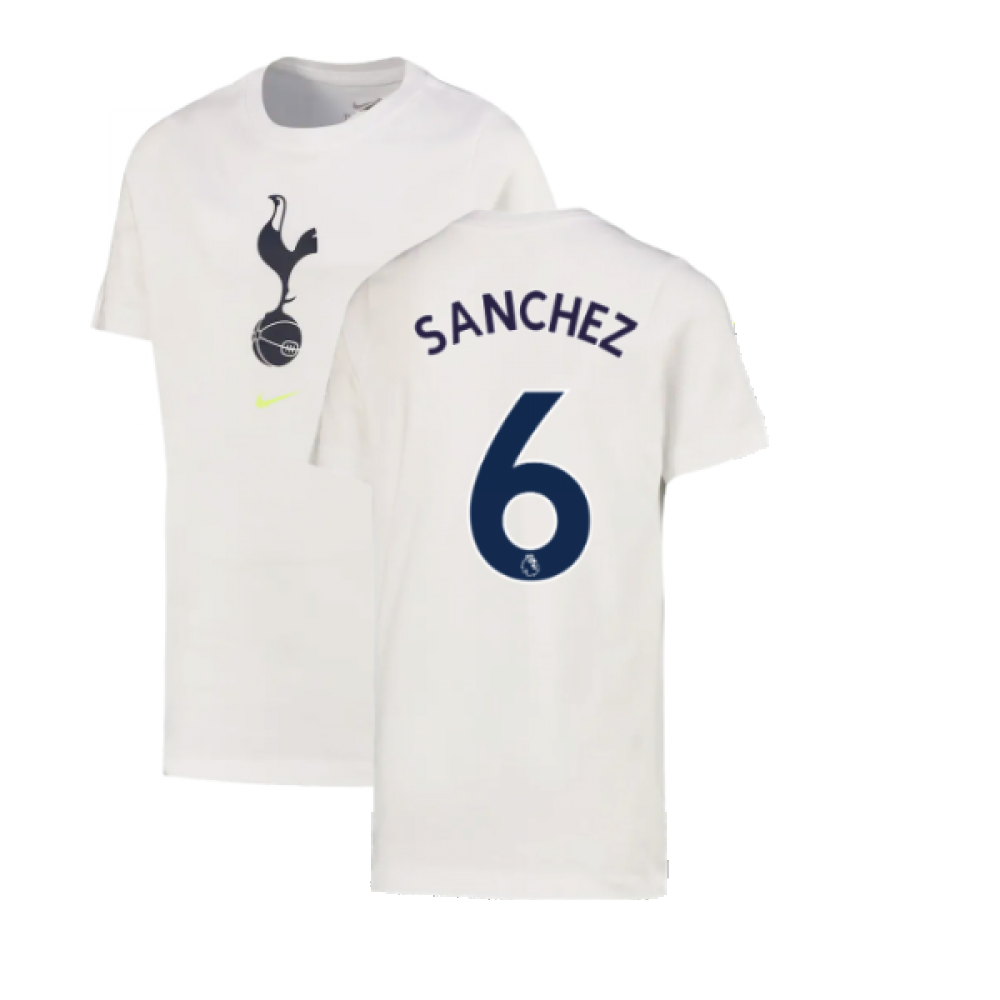 2022-2023 Tottenham Crest Tee (White) (SANCHEZ 6)