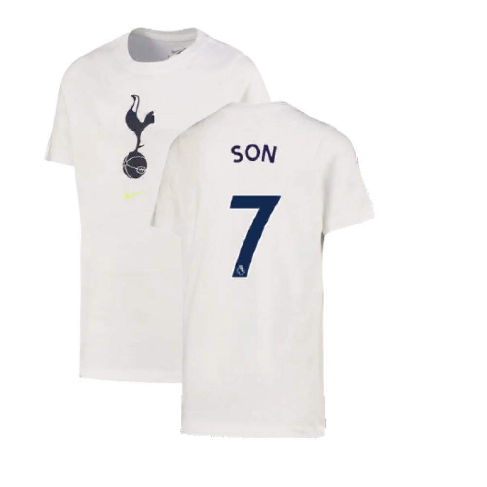 2022-2023 Tottenham Crest Tee (White) (SON 7)