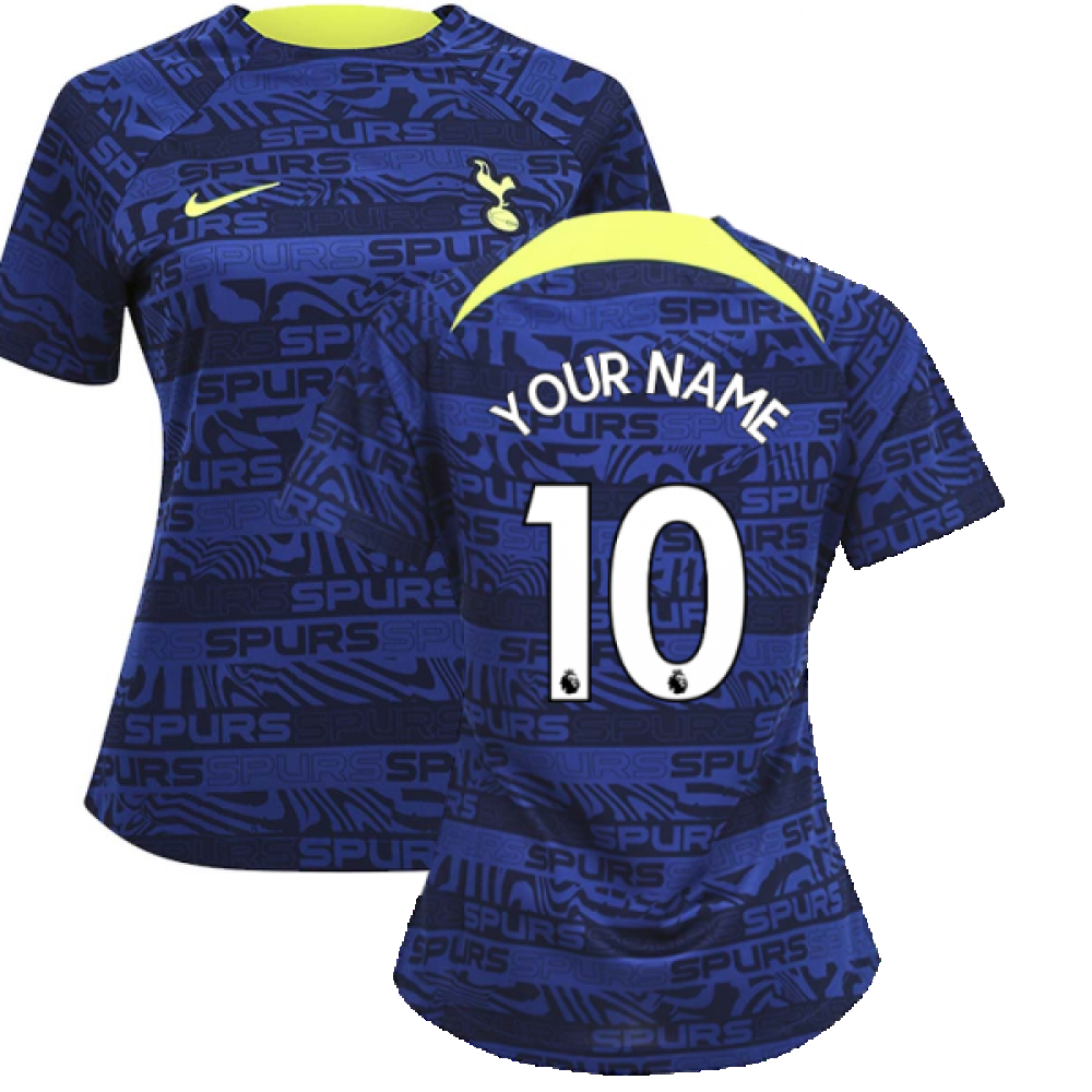 2022-2023 Tottenham Pre-Match Training Shirt (Indigo) - Ladies (Your Name)