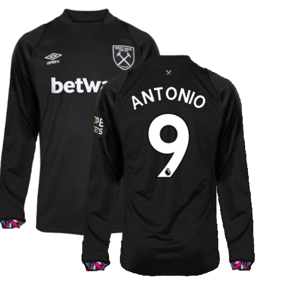 west ham away kit long sleeve