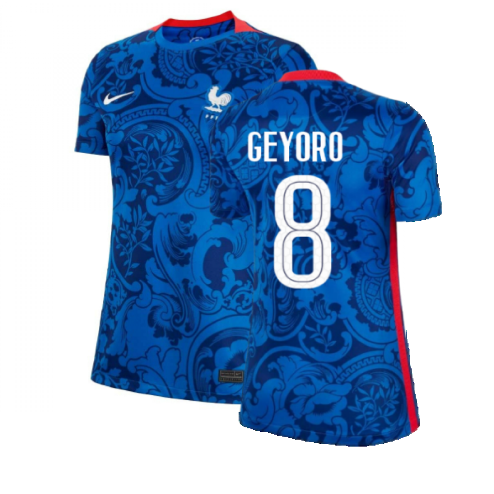 2022 France Euros Home Shirt (Ladies) (GEYORO 8)