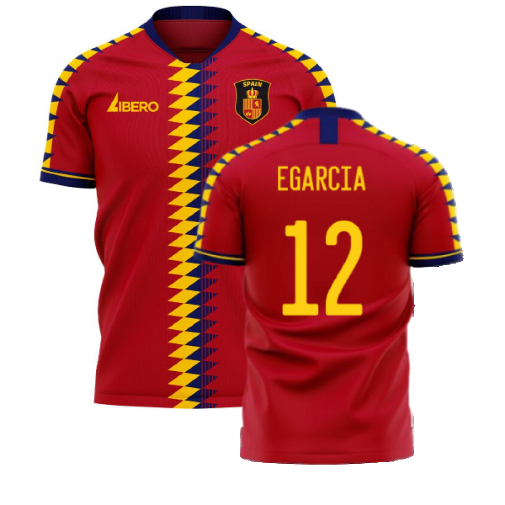 Spain 2024-2025 Home Concept Football Kit (Libero) (E GARCIA 12)